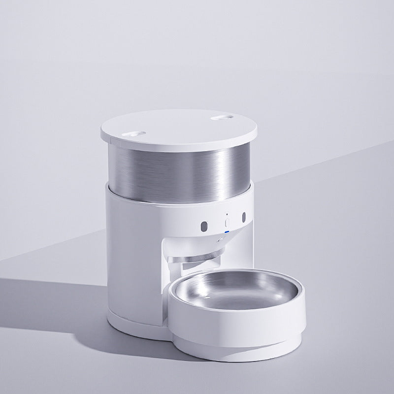 HKM-6915261 Automatic Stainless Steel Pet Feeder for Effortless Meal Dispensing