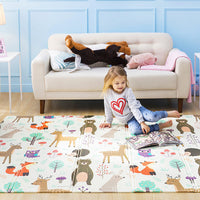 HKM-691539 Thickened Baby Crawling Carpet Mat, XPE Fabric, Cartoon Design, 150x200CM for Home Use