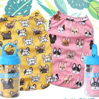 HKM-6915645 Cooling Vest for Small Dogs - Cute Pet Print T-Shirt in Yellow and Pink