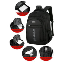 HKM-691603 Stylish Waterproof Backpack for Men - Versatile School and Laptop Bag