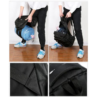 HKM-691603 Stylish Waterproof Backpack for Men - Versatile School and Laptop Bag