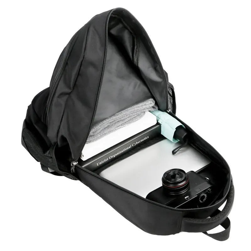 HKM-691603 Stylish Waterproof Backpack for Men - Versatile School and Laptop Bag