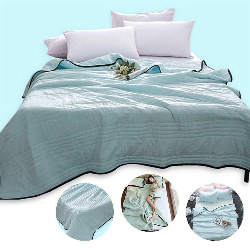 HKM-691603 Summer Cooling Quilt – Breathable Polyester Fiber Air-Conditioning Blanket in Multiple Sizes