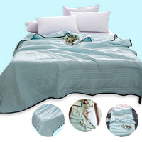 HKM-691603 Summer Cooling Quilt – Breathable Polyester Fiber Air-Conditioning Blanket in Multiple Sizes