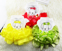 HKM-6916669 Solid Color Cotton Pet Skirt with Plush Design