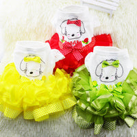 HKM-6916669 Solid Color Cotton Pet Skirt with Plush Design