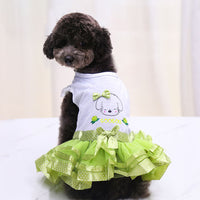 HKM-6916669 Solid Color Cotton Pet Skirt with Plush Design