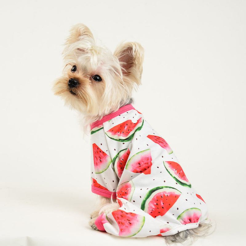 HKM-691795 Fashionable Dog Watermelon Print Jumpsuit for All Sizes