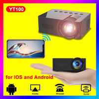 HKM-691859 Mini Portable Home Projector with Wireless Screen Mirroring, USB Power Supply, and Built-in Speaker - Compact and Lightweight Design