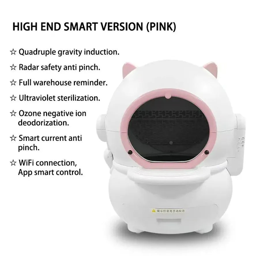 HKM-691987 Automatic Self-Cleaning Smart Cat Litter Box with App Control