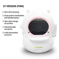 HKM-691987 Automatic Self-Cleaning Smart Cat Litter Box with App Control