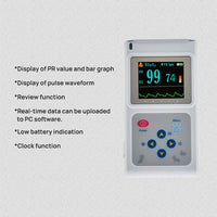 HKM-6920509 Veterinary Color Display Pulse Oximeter CMS60D-VET with Ear Lobe Sensor for Animal Health Monitoring