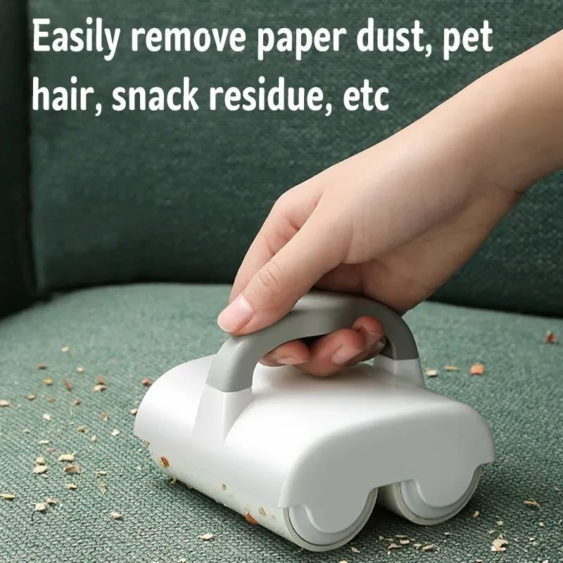 HKM-6920637 Durable Pet Hair Removal Roller with Handle - Easy to Use Self-Cleaning Tool for Cats and Dogs