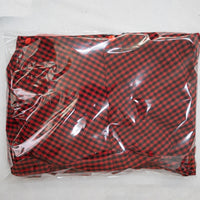 HKM-6921277 Foldable Portable Pet Backpack - Medium Soft Cotton Cat Carrier in Black and White or Red and Black Plaid