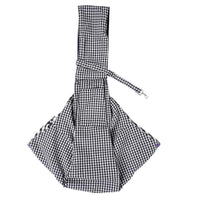 HKM-6921277 Foldable Portable Pet Backpack - Medium Soft Cotton Cat Carrier in Black and White or Red and Black Plaid