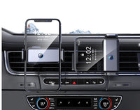 HKM-692243 Electric Smart Car Navigation Bracket - Aluminum Alloy + ABS, Space Gray/Abyss Black, One-Handed Operation