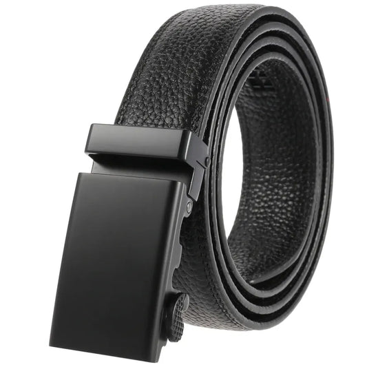 HKM-692243 Men's Alloy Automatic Buckle Belt - Model LY33-77783-5, Durable Fashion Accessory