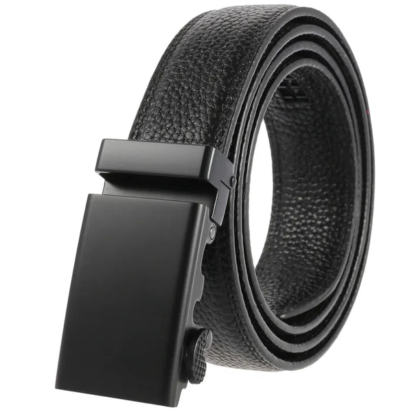 HKM-692243 Men's Alloy Automatic Buckle Belt - Model LY33-77783-5, Durable Fashion Accessory