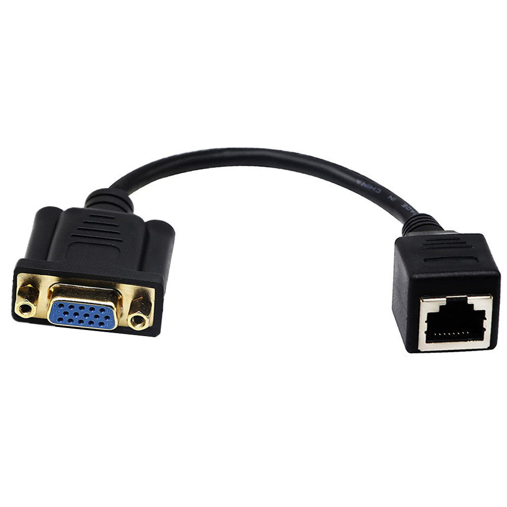 HKM-692243 VGA Male to Female Adapter Cable with RJ-45 Network Interface