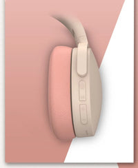 HKM-692371 Wireless Noise Cancelling Over-Ear Hi-Fi Stereo Headset with Bluetooth Macaroon Blue Colour and USB Connectors