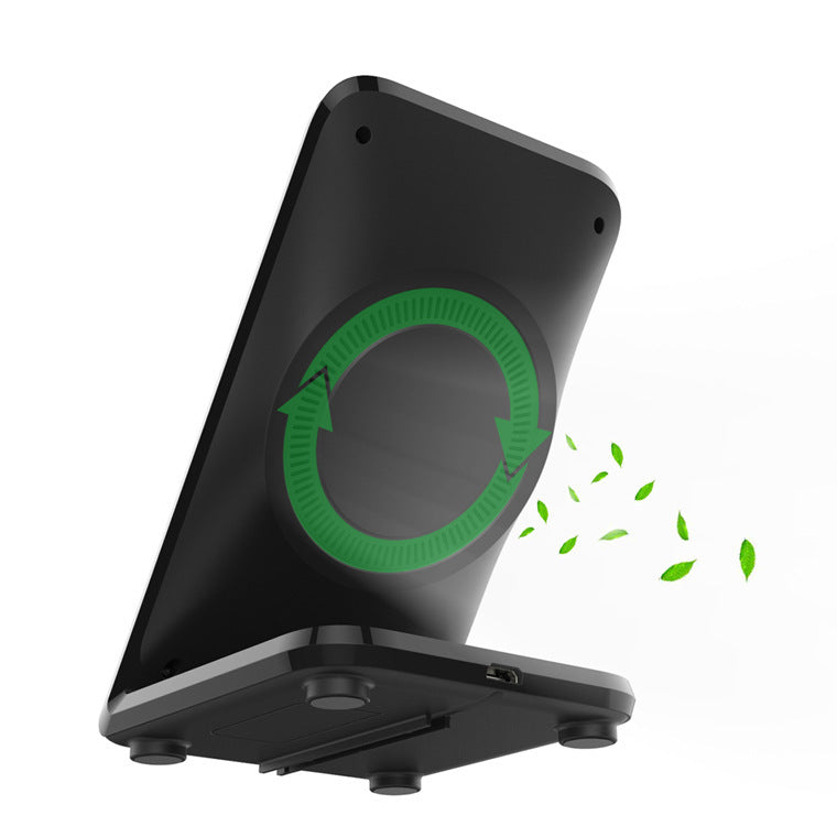 HKM-692435 F18 Fast Wireless Charger with Cooling Fan for Quick iPhone Charging