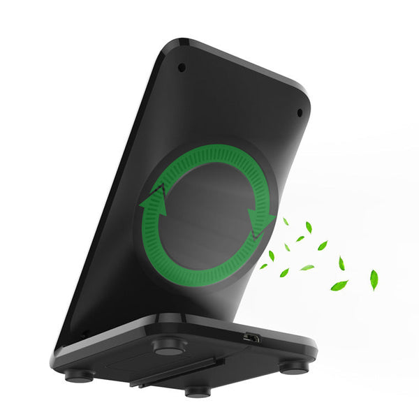 HKM-692435 F18 Fast Wireless Charger with Cooling Fan for Quick iPhone Charging