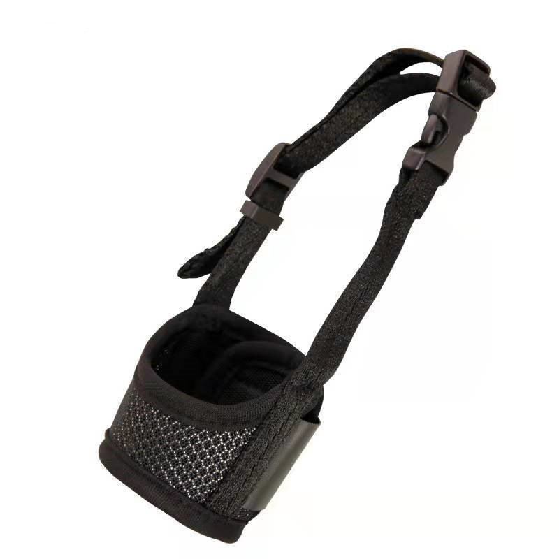 HKM-6924477 Dog Mouth Cover - Polyester Pet Muzzle in Black, Red, Green, Pink (XS-XXL)