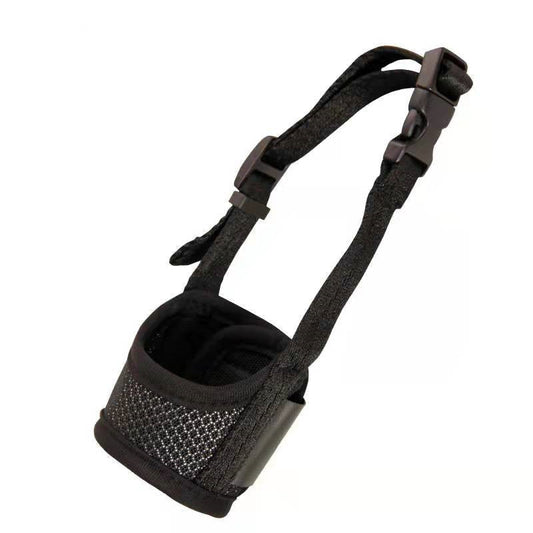 HKM-6924477 Dog Mouth Cover - Polyester Pet Muzzle in Black, Red, Green, Pink (XS-XXL)