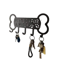 HKM-6924605 Iron Perforated Dog Rope Coat Hook with Three Rows for Pet Clothing Storage