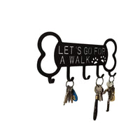 HKM-6924605 Iron Perforated Dog Rope Coat Hook with Three Rows for Pet Clothing Storage