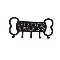 HKM-6924605 Iron Perforated Dog Rope Coat Hook with Three Rows for Pet Clothing Storage