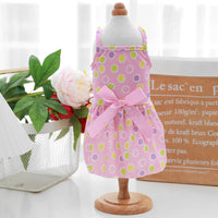 HKM-6925373 Polka Dot Skirt for Cats and Dogs, Thin PET Sling Dress in Various Colors and Sizes