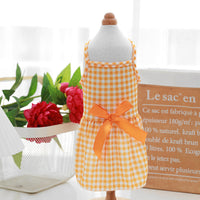 HKM-6925373 Polka Dot Skirt for Cats and Dogs, Thin PET Sling Dress in Various Colors and Sizes