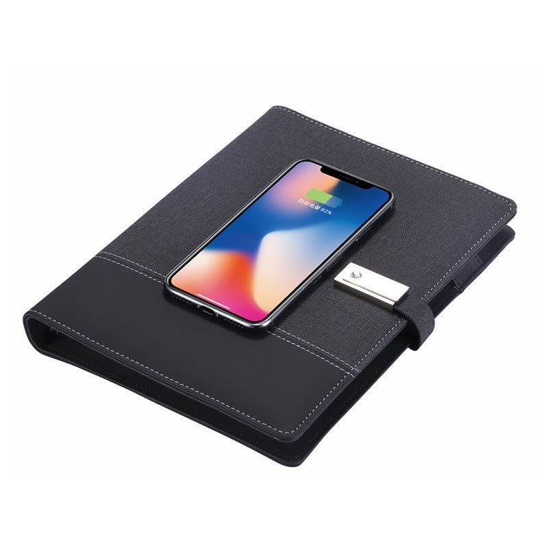 HKM-692563 Portable 8000mAh Rechargeable Power Bank with Wireless Charging and Multi-Connector Options