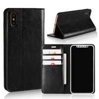 HKM-692627 Leather Flip Cover Wallet for iPhone - Stylish Protection and Storage
