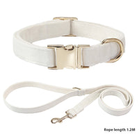 HKM-6926653 Engraved Dog Collar with Anti-Loss Feature and Matching Leash, Polyester Material for All Seasons