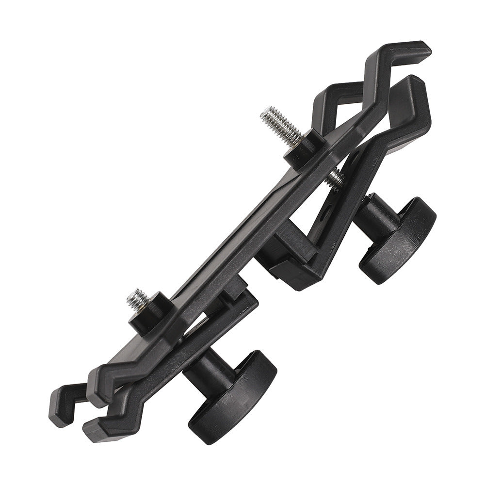 HKM-692755 Universal Tripod Umbrella Clip for Camera - Black ABS, Supports Up to 2kg