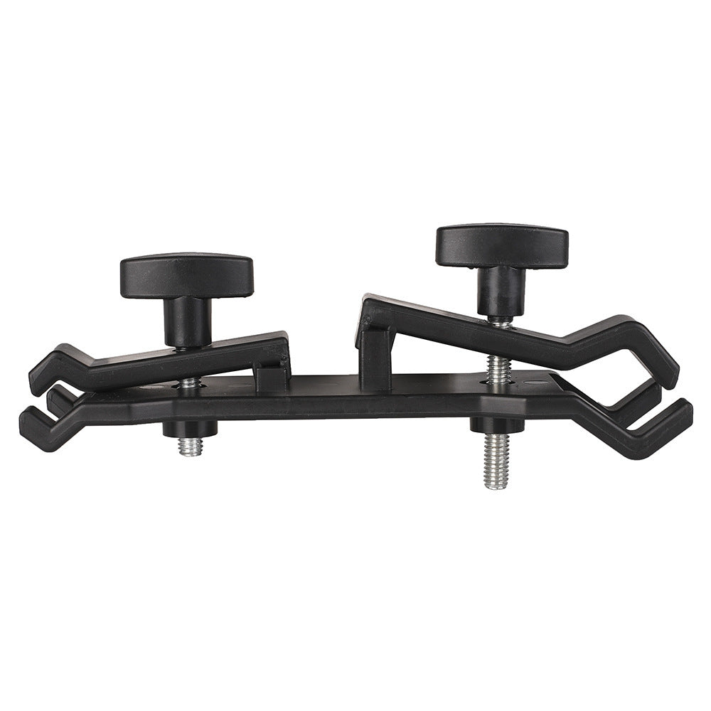 HKM-692755 Universal Tripod Umbrella Clip for Camera - Black ABS, Supports Up to 2kg