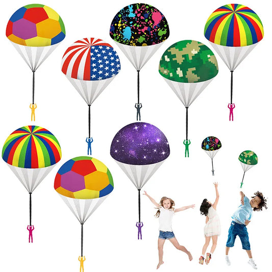 HKM-692819 Mini Play Soldier Parachute Toy - Hand Throwing Outdoor Paratrooper Games for Kids