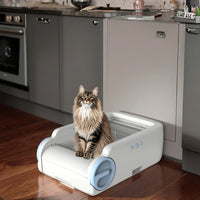 HKM-692819 Smart Self-Cleaning Cat Litter Box with Odor Control and APP Functionality, 10kg Capacity