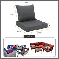 HKM-692883 Custom Size Waterproof Patio Furniture Cushions with Fade Resistance and Removable Covers