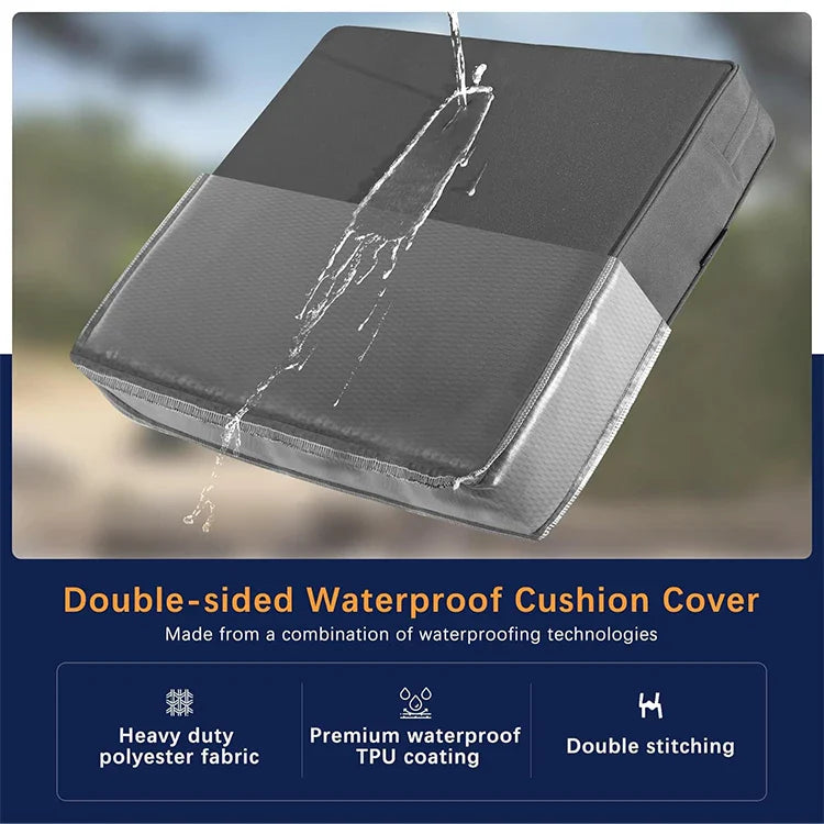 HKM-692883 Custom Size Waterproof Patio Furniture Cushions with Fade Resistance and Removable Covers