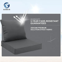 HKM-692883 Custom Size Waterproof Patio Furniture Cushions with Fade Resistance and Removable Covers