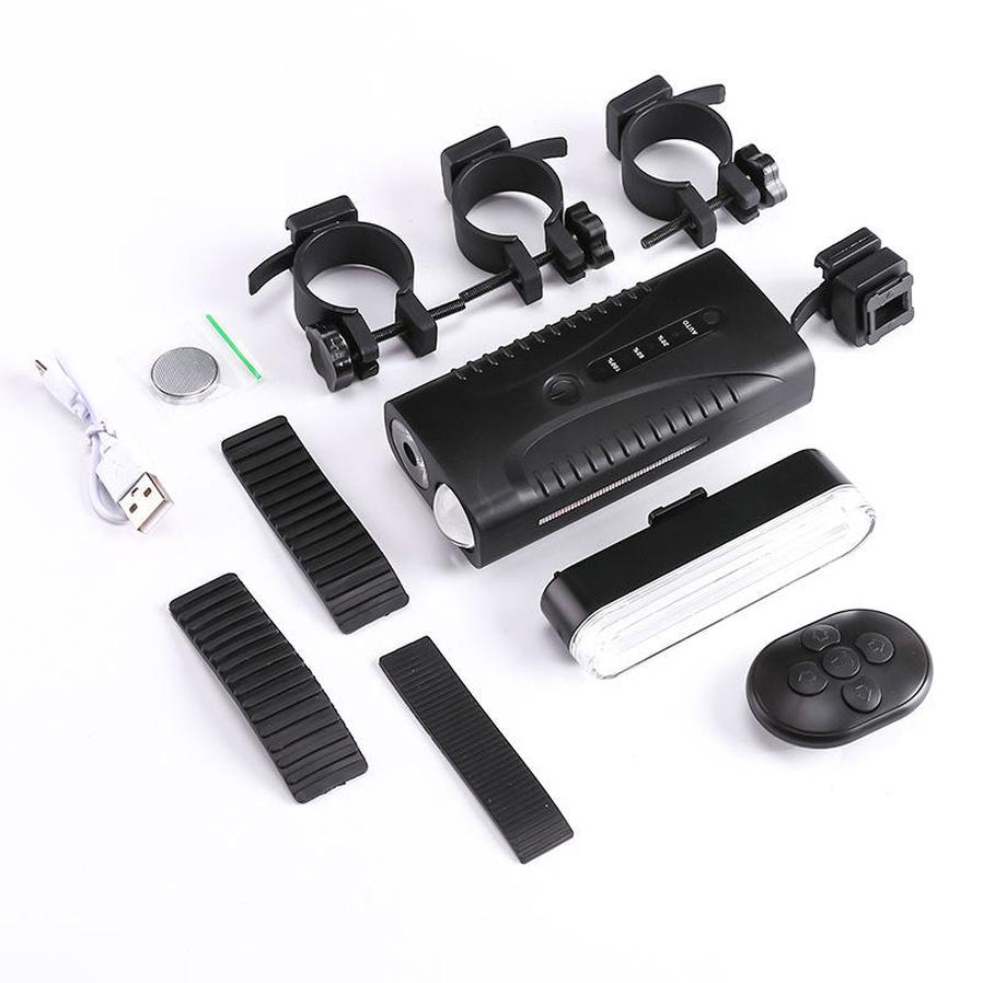 HKM-692883 Rechargeable USB Mountain Bike Taillight Set for Night Riding with Colorful Features
