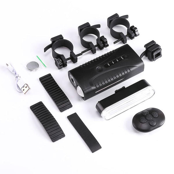 HKM-692883 Rechargeable USB Mountain Bike Taillight Set for Night Riding with Colorful Features
