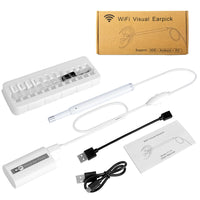 HKM-692947 Ultra-Small HD Borescope Ear Cleaner with Adjustable LED and Multifunctional Earwax Removal Tools