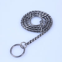HKM-6930365 Thickened Anti-Bite Stainless Steel Dog Chain in Gold, Black, or Silver