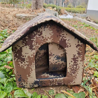 HKM-6930621 Outdoor Waterproof Pet Kennel in Multiple Camouflage Designs, Available in Sizes S, M, L