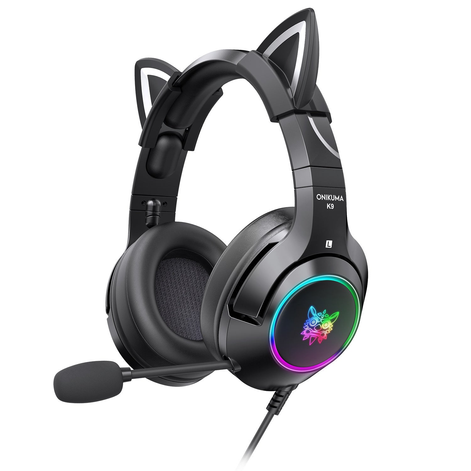 HKM-693203 Cute Girls Wired Computer Gaming Headset with Microphone, 3.5mm Plug, 20Hz-20KHz Audio Range