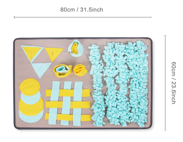 HKM-6932413 Plush Sniff Training Mat for Dogs - Various Sizes Available